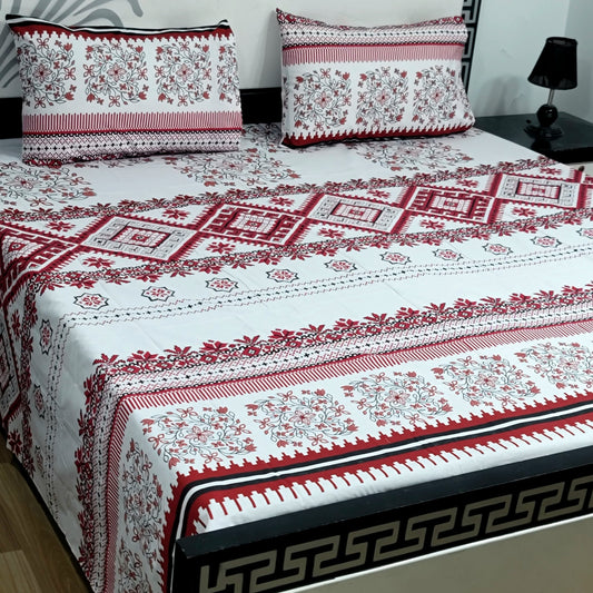 Export quality pure cotton bedsheet set